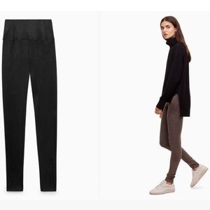 2 Aritzia Wilfred Daria suede leggings size S